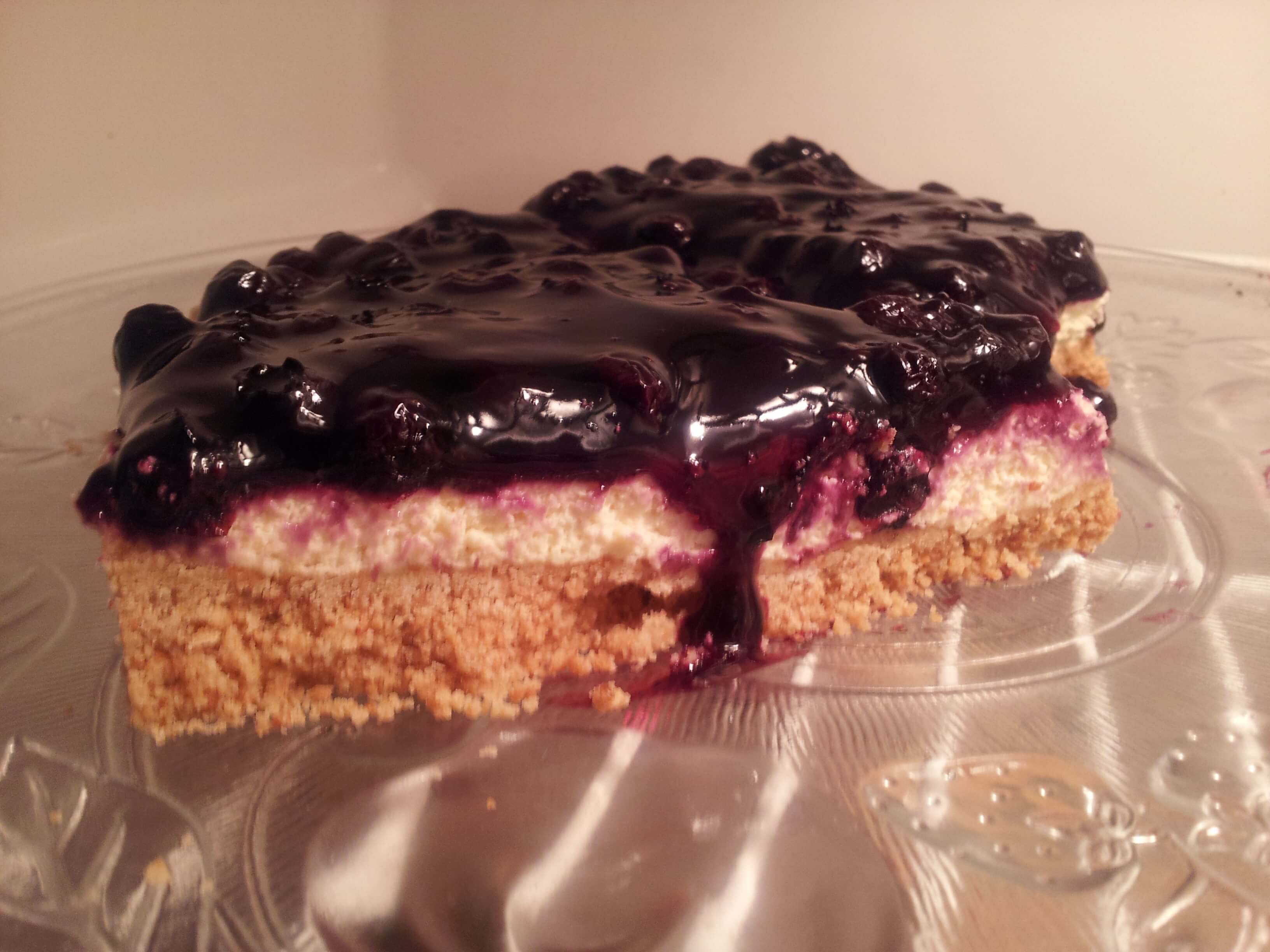صورة وصفة بلو بيري تشيز كيك/Blueberry Cheesecake 